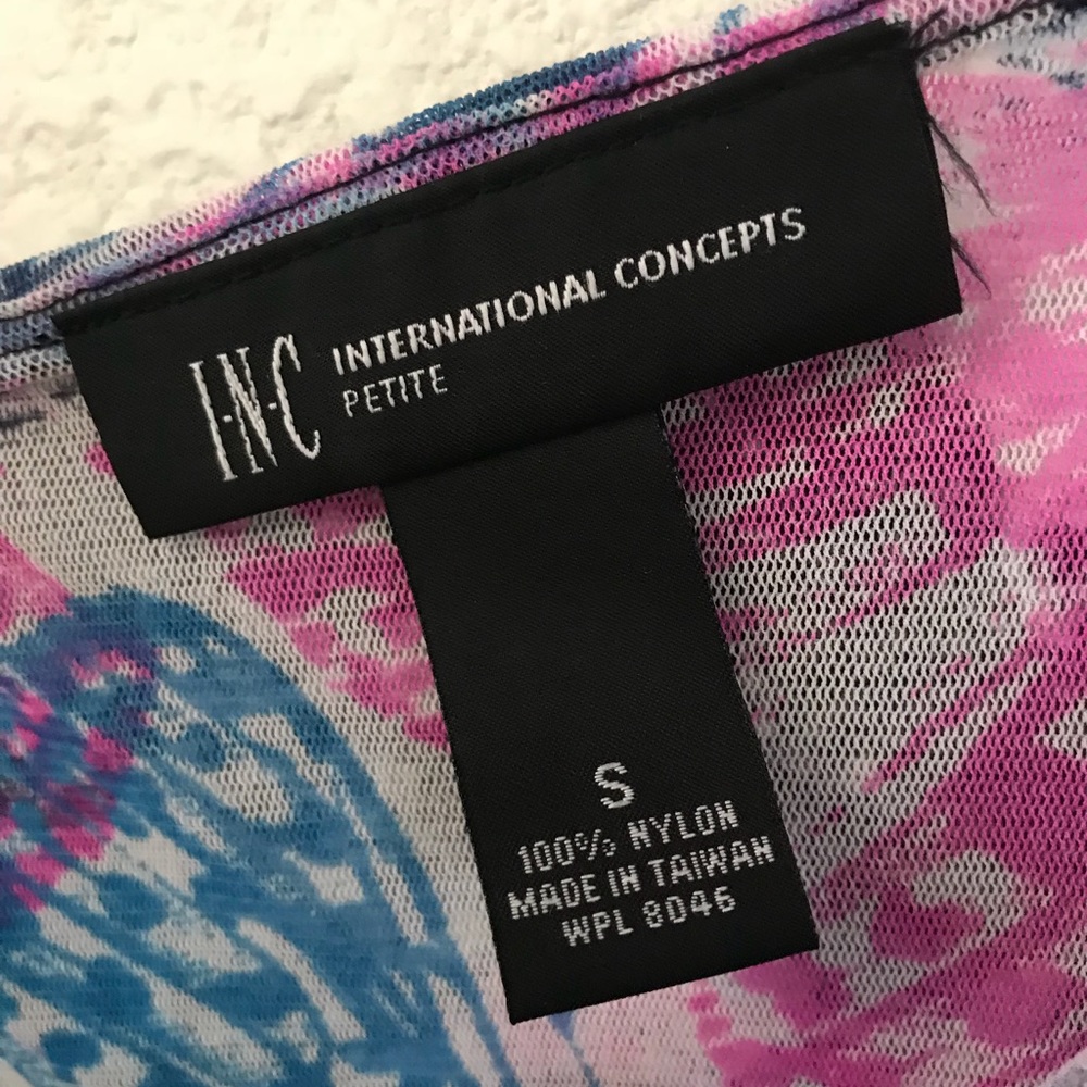 I.N.C. Printed One-Shoulder Top - Picture 5 of 5